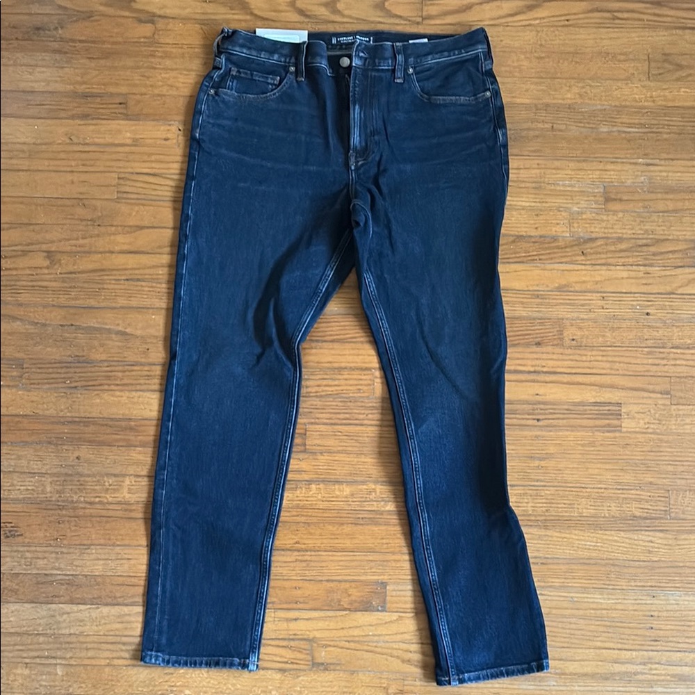 Everlane Men's Jeans. The Slim 4-Way Stretch Organic Jeans. Deep Indigo 35x32
